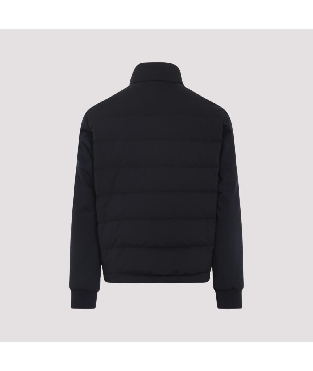 BRIONI Темно-синяя полиэстеровая куртка, фото 4