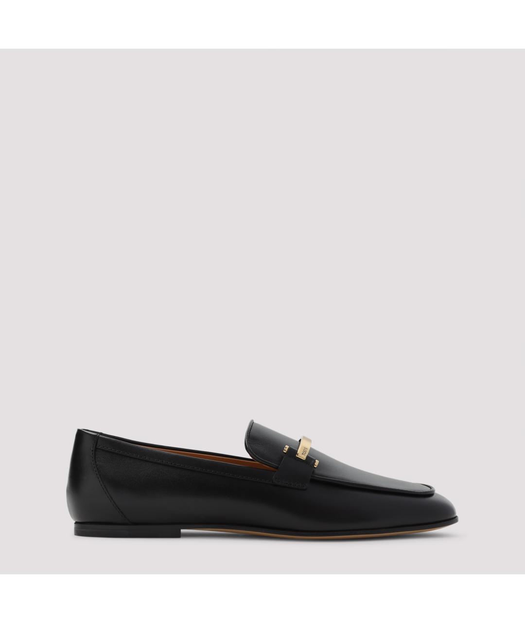 TOD'S Черные кожаные лоферы, фото 2