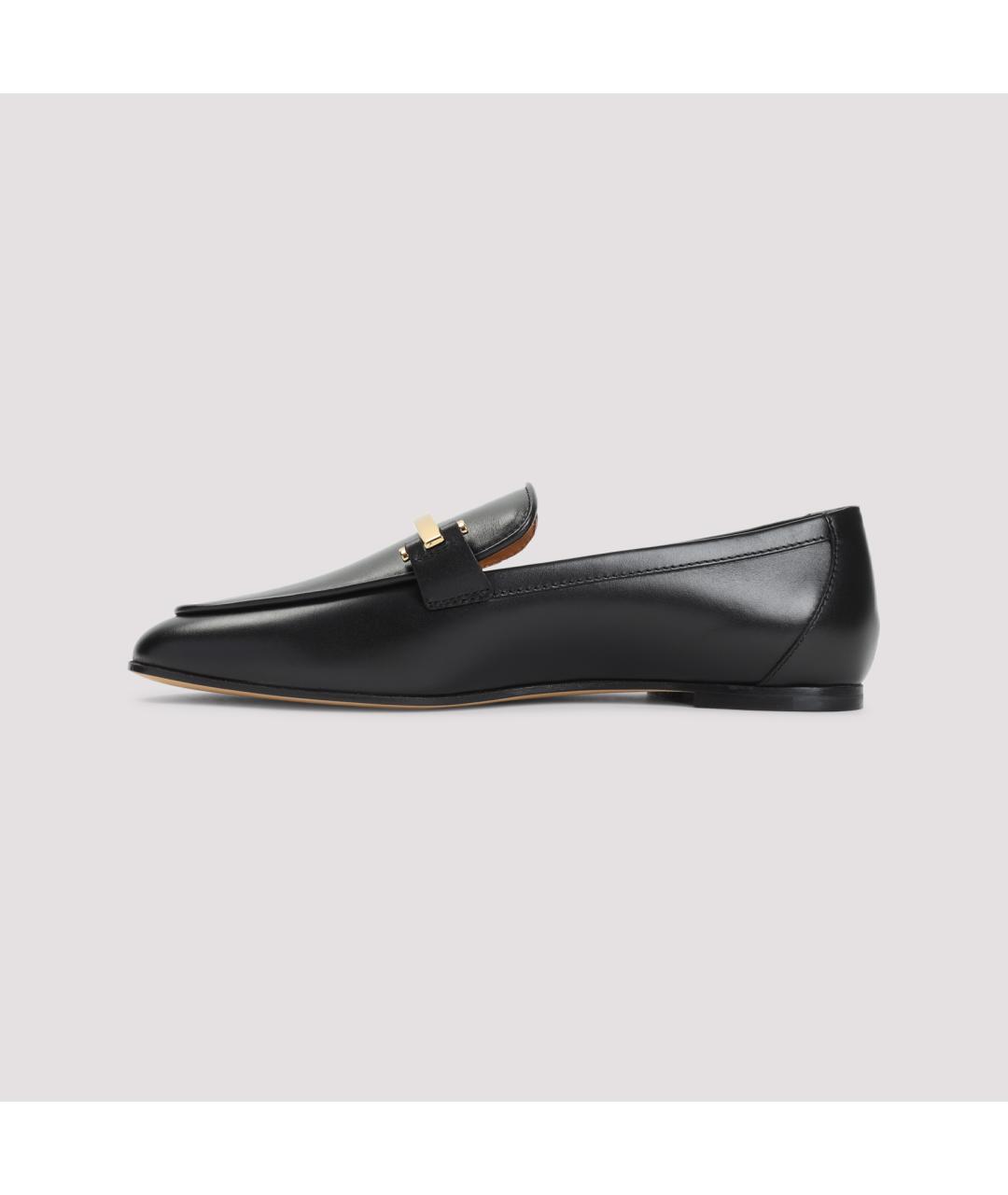 TOD'S Черные кожаные лоферы, фото 4