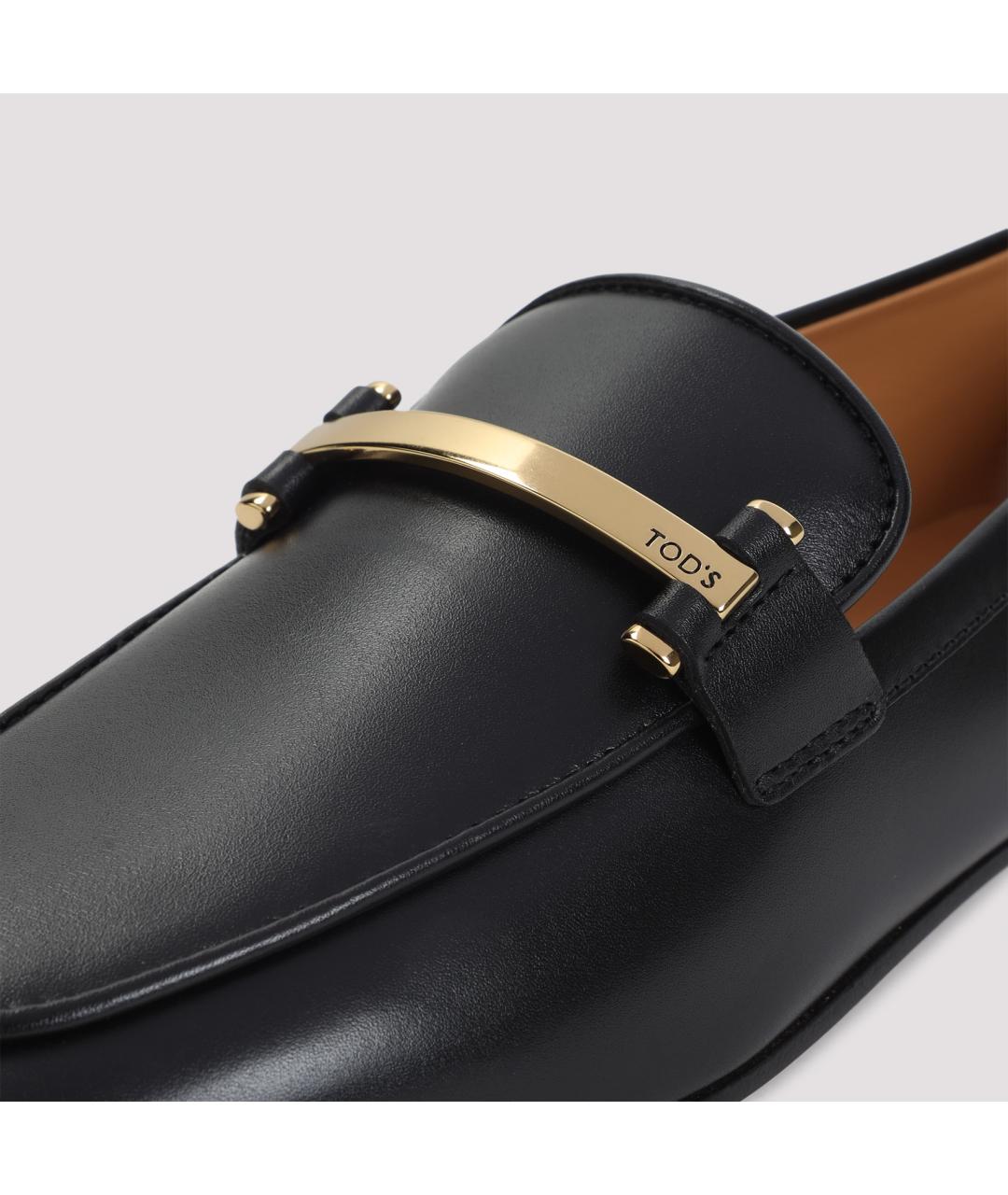 TOD'S Черные кожаные лоферы, фото 6