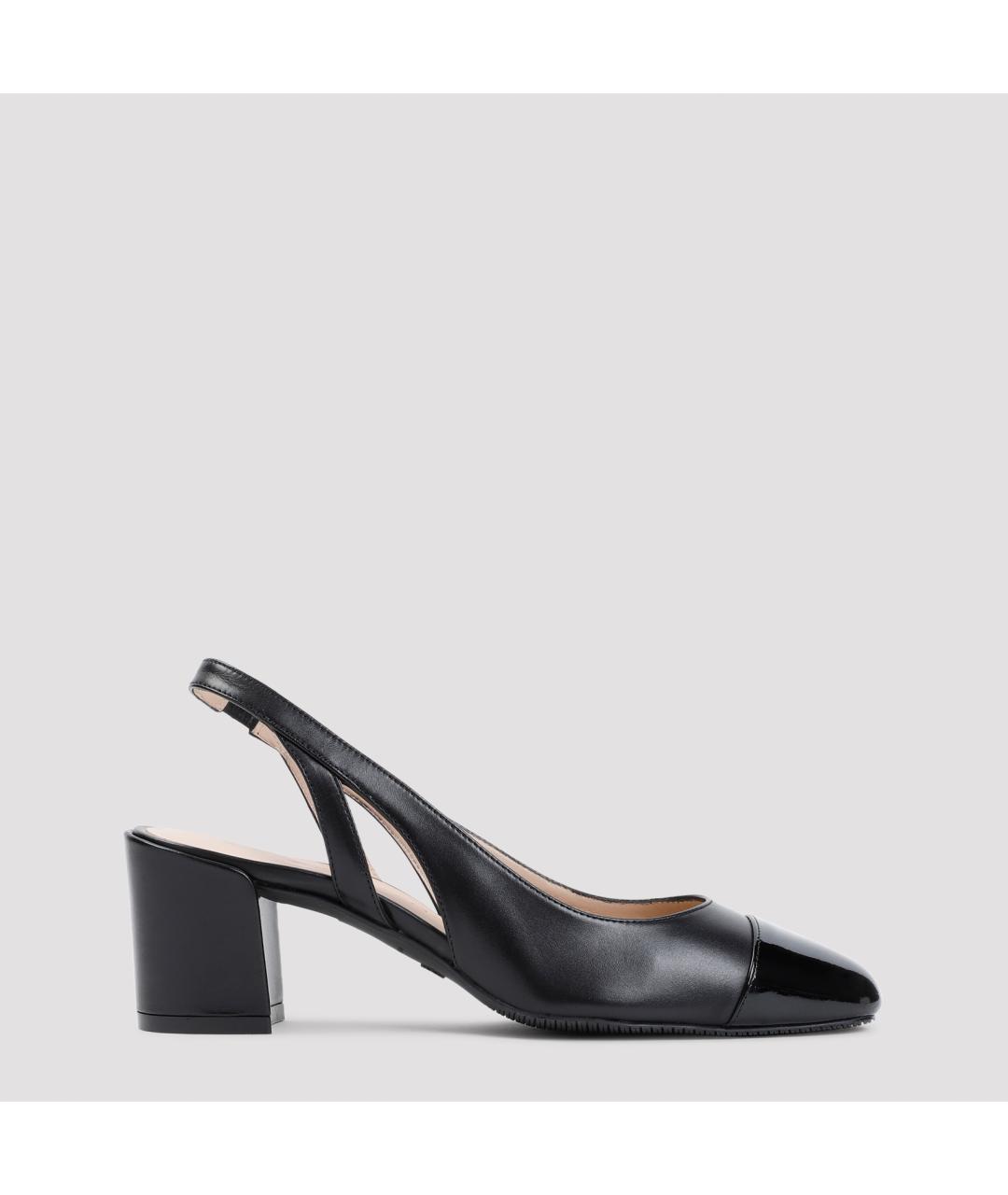 STUART WEITZMAN Черные кожаные туфли, фото 2