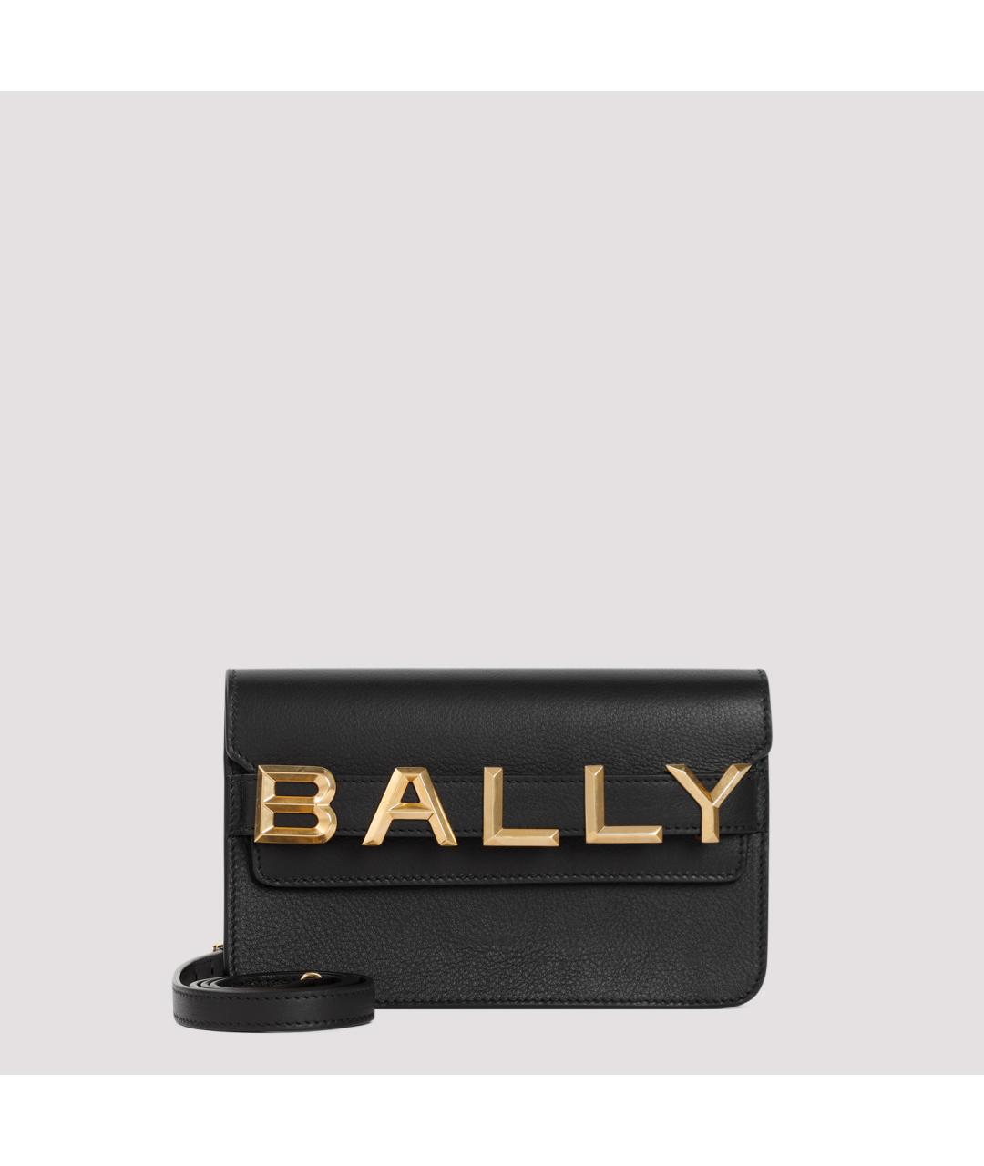 BALLY Черная кожаная сумка через плечо, фото 2