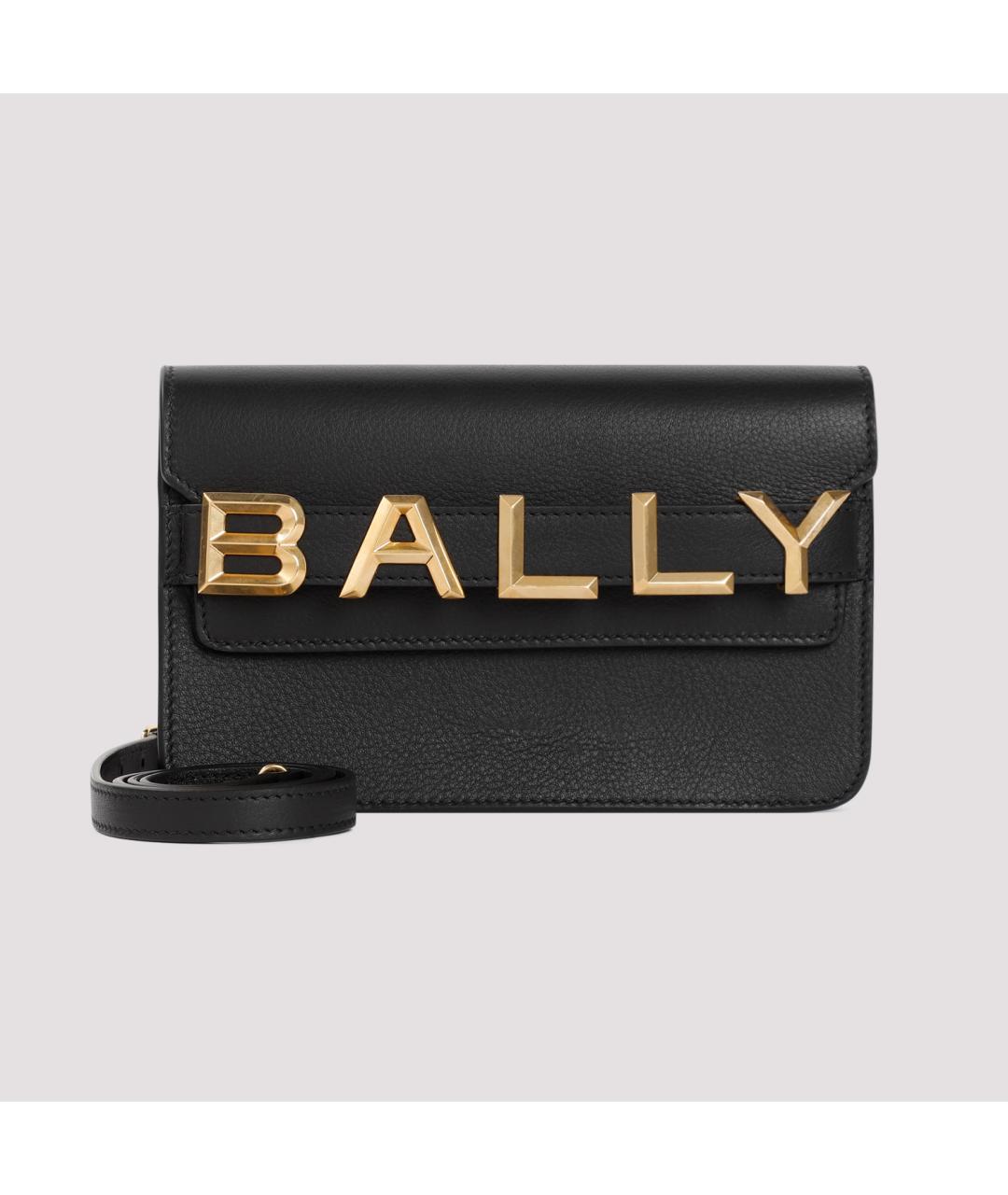 BALLY Черная кожаная сумка через плечо, фото 3