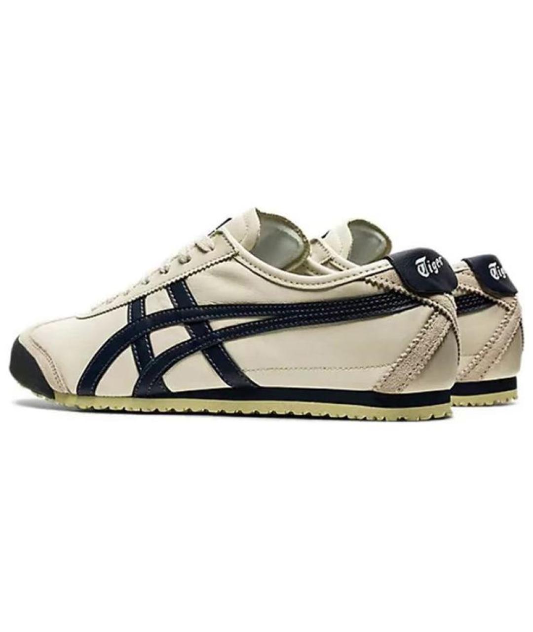 ONITSUKA TIGER Бежевые кожаные кроссовки, фото 4