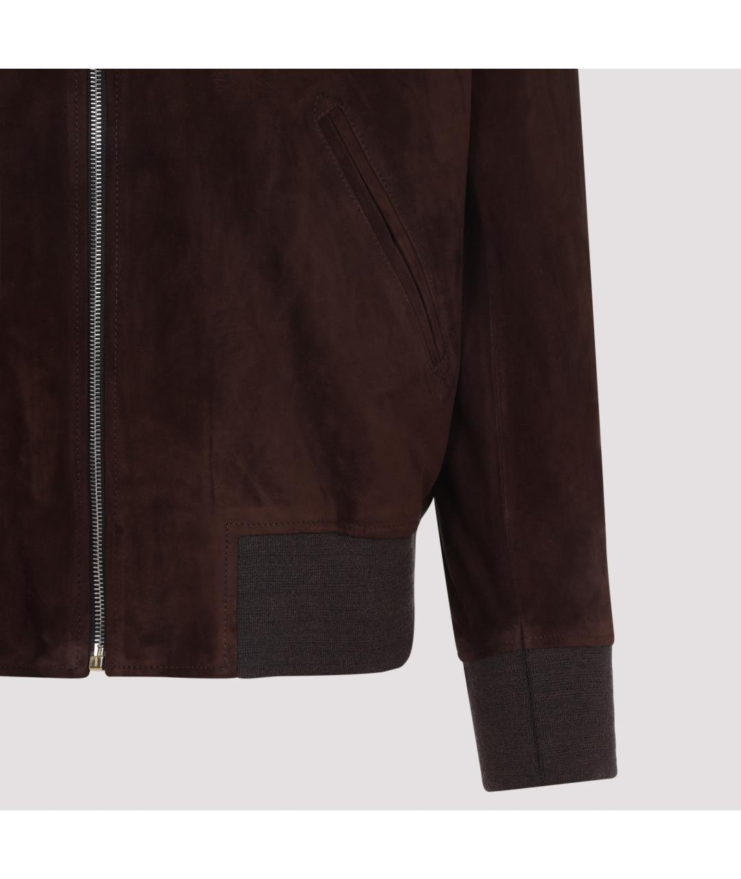 PAUL SMITH Бордовая замшевая куртка, фото 5