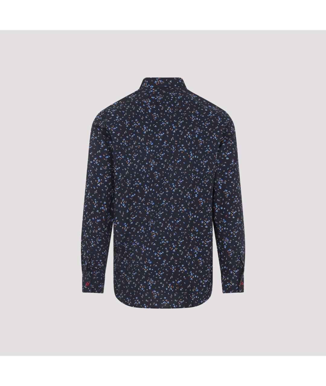 PAUL SMITH Синяя хлопковая кэжуал рубашка, фото 4