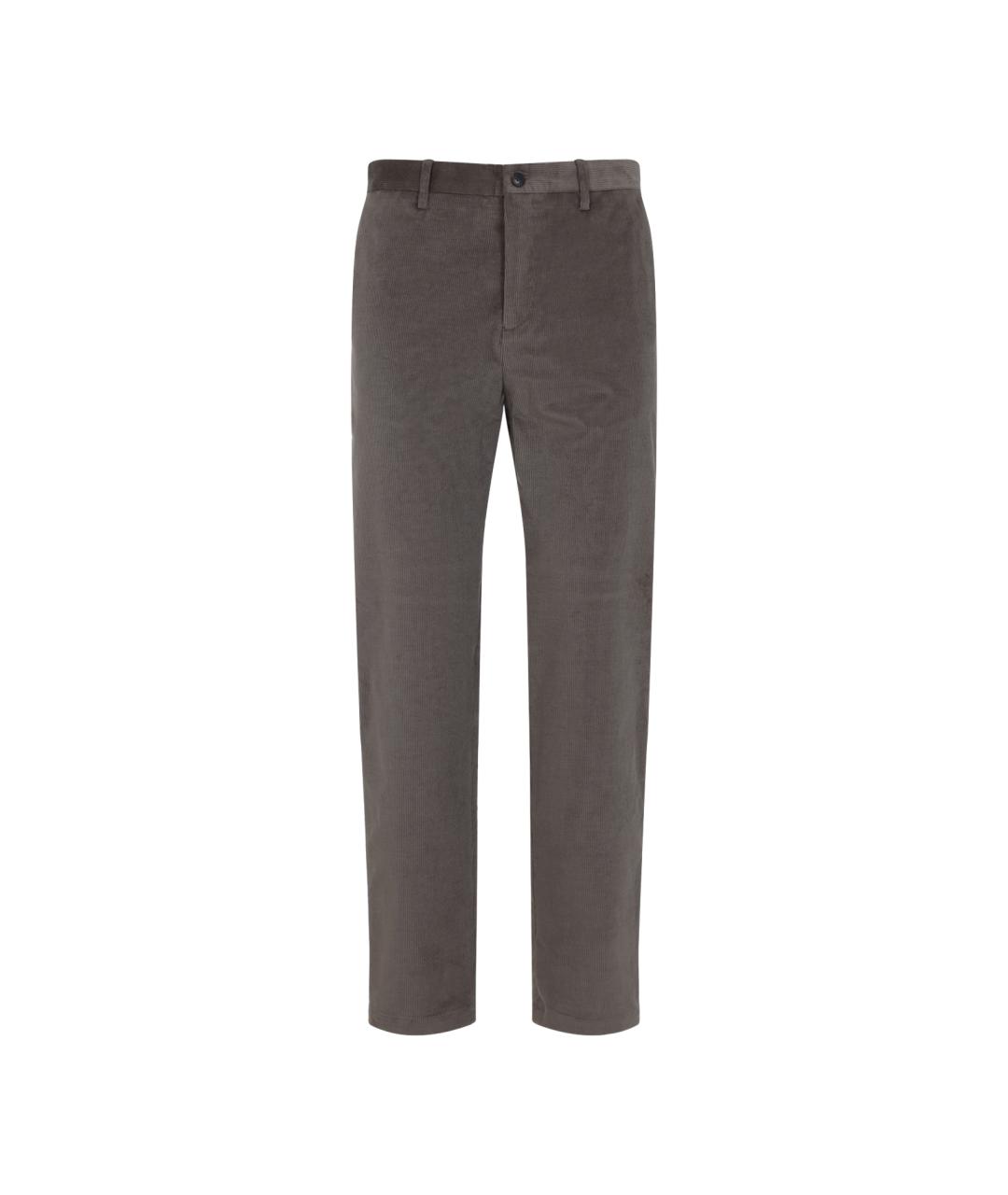 PAUL SMITH Серые шерстяные повседневные брюки, фото 1