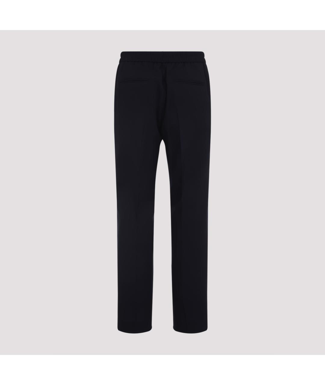 PAUL SMITH Темно-синие шерстяные повседневные брюки, фото 4