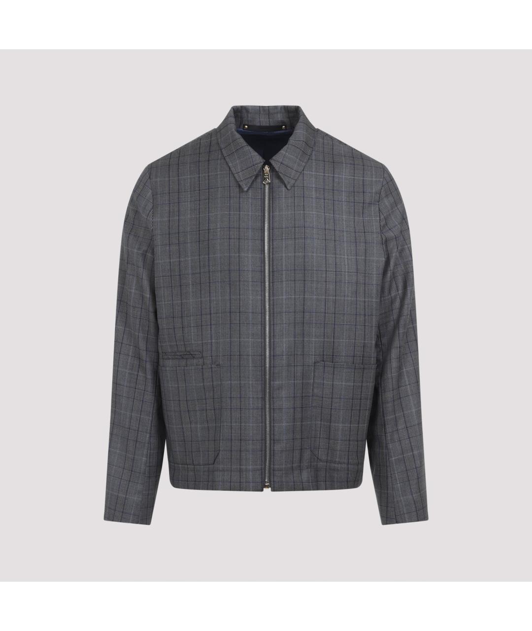 PAUL SMITH Серая шерстяная куртка, фото 2