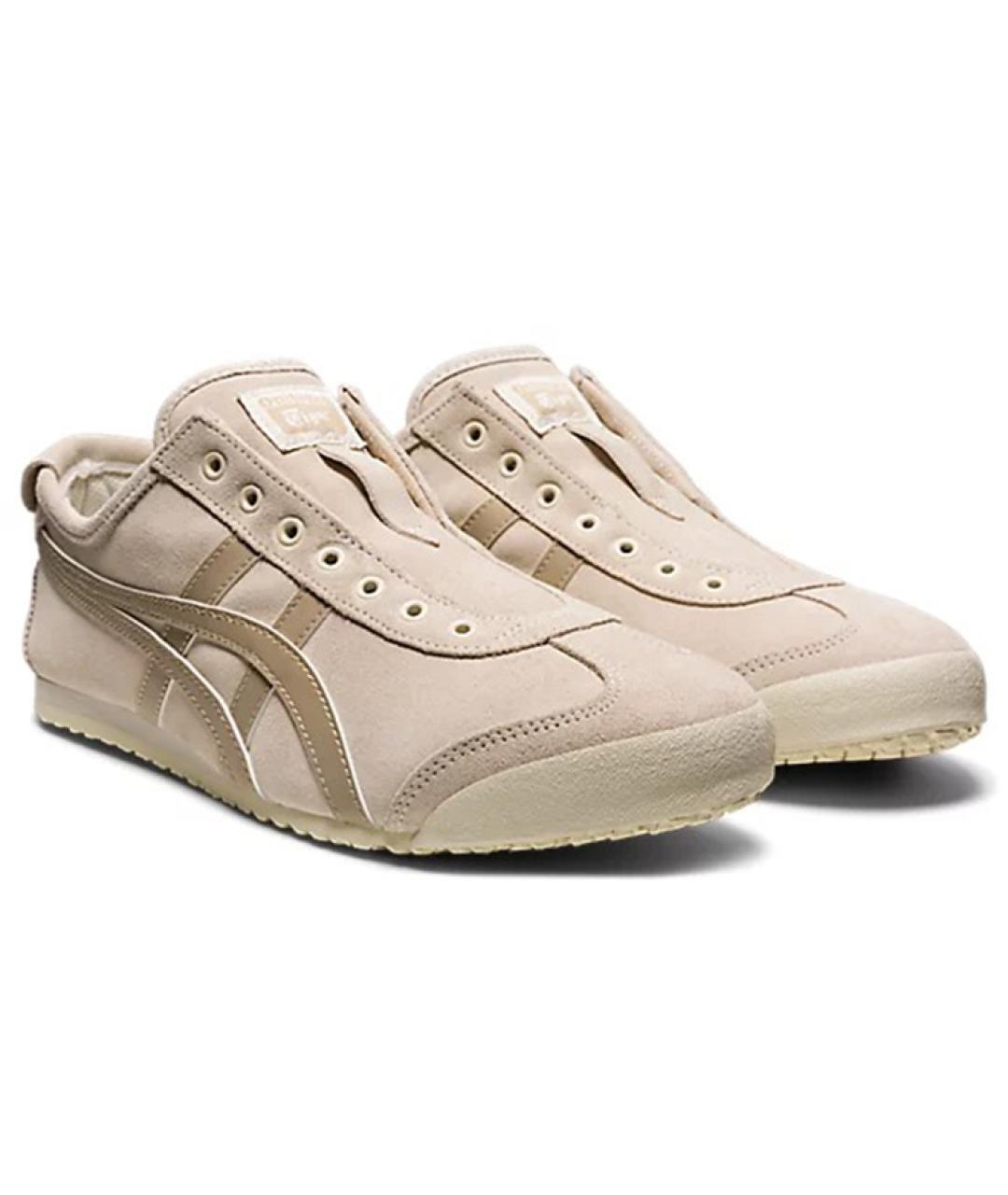 ONITSUKA TIGER Бежевые замшевые кеды, фото 3