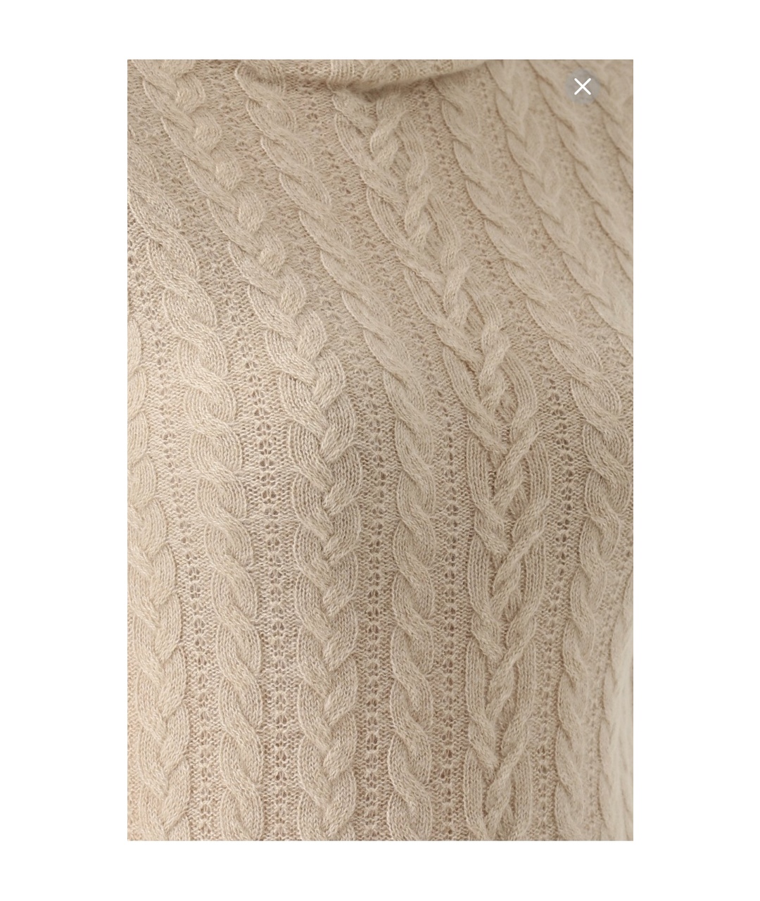 LORO PIANA Бежевый кашемировый джемпер / свитер, фото 5