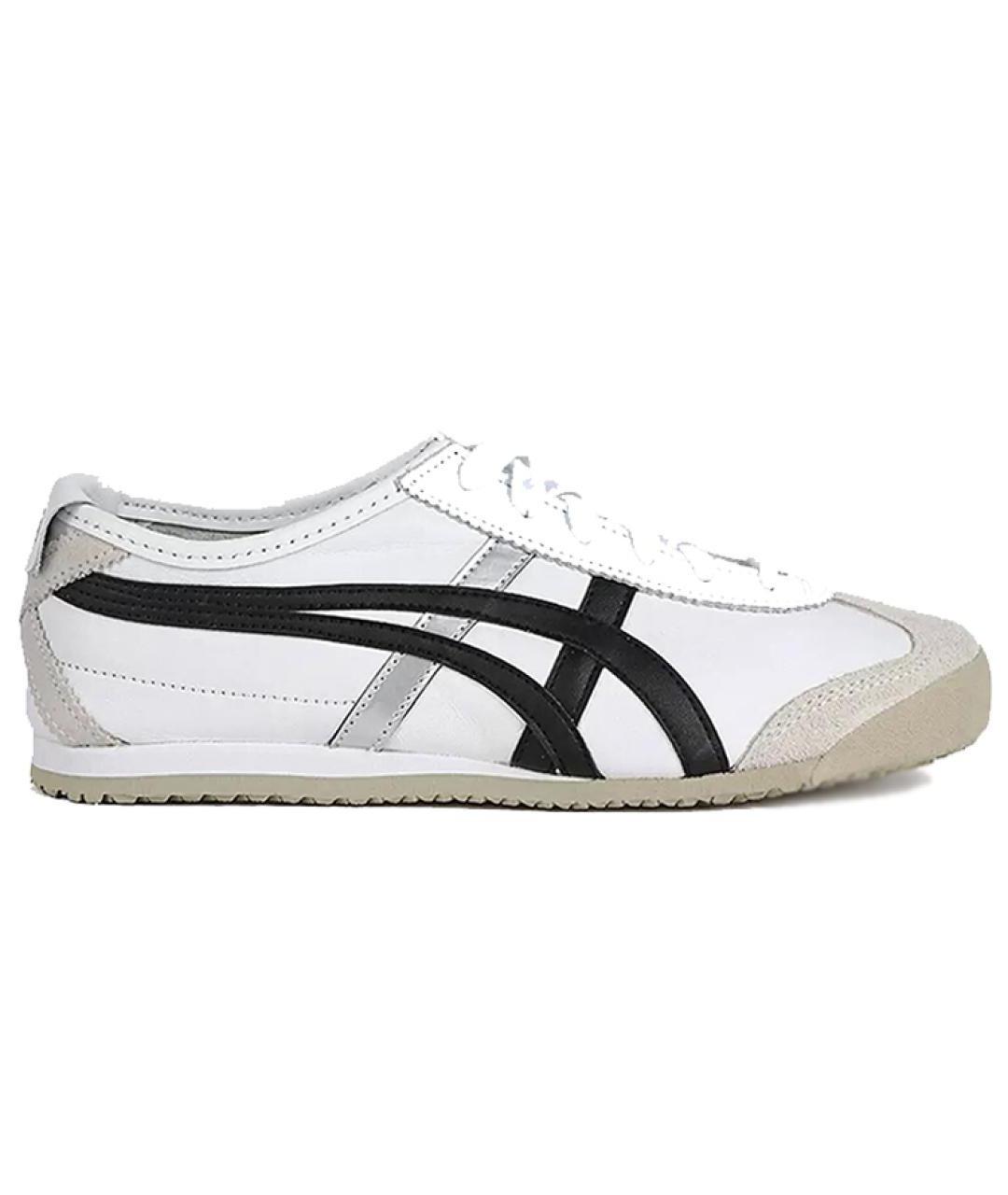 ONITSUKA TIGER Белые кожаные низкие кроссовки / кеды, фото 1