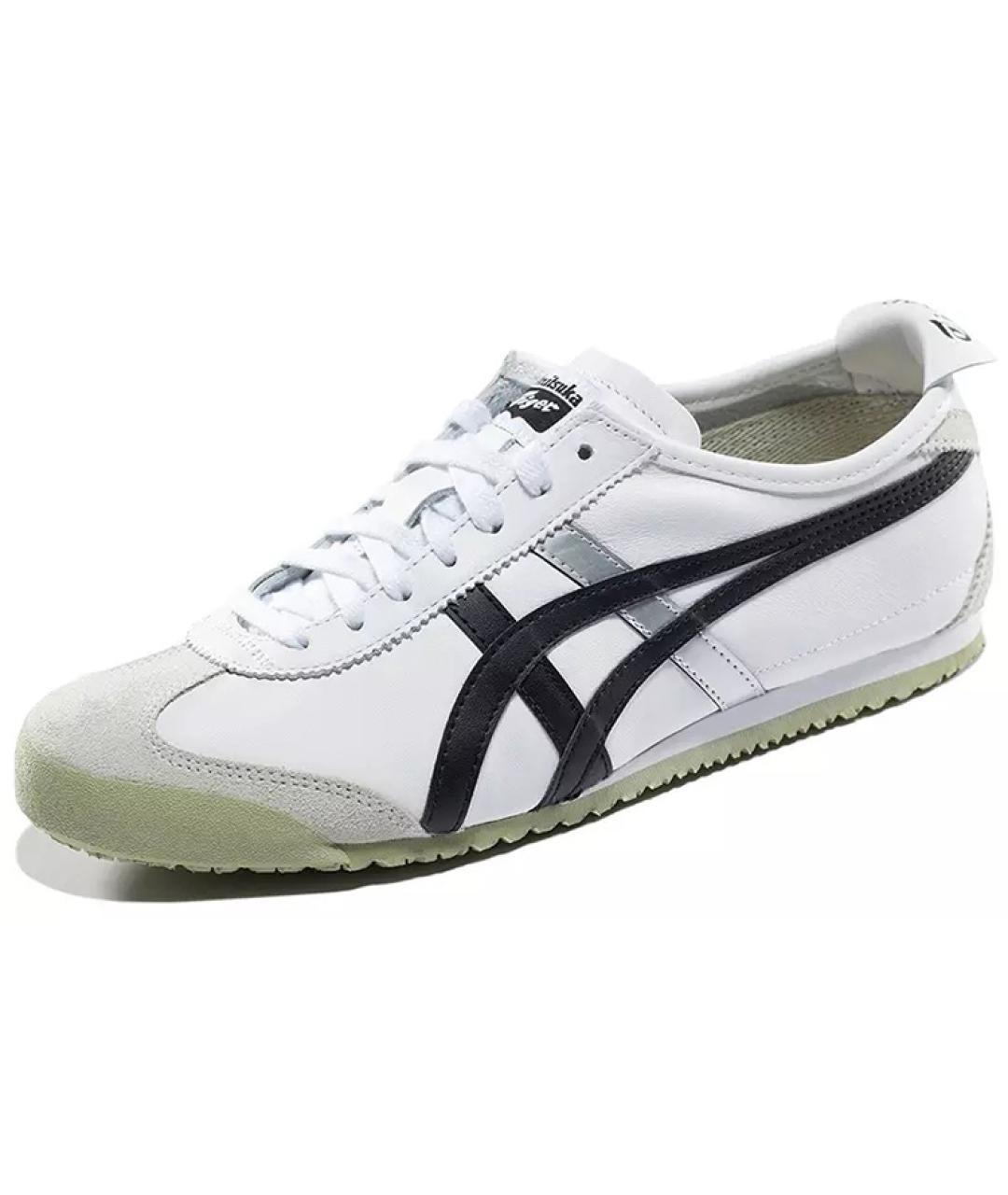 ONITSUKA TIGER Белые кожаные низкие кроссовки / кеды, фото 3