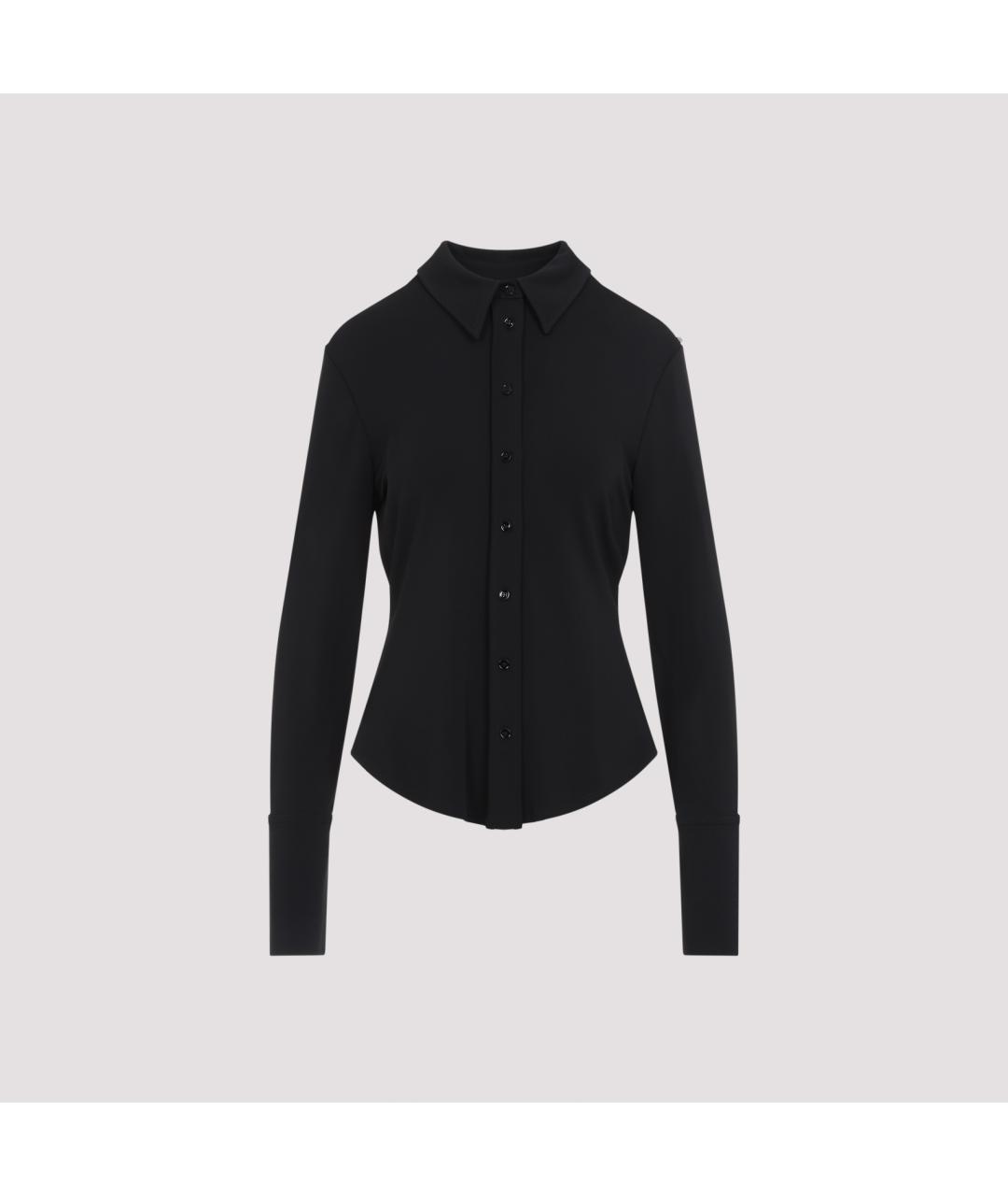 SPORTMAX Черная вискозная рубашка, фото 3