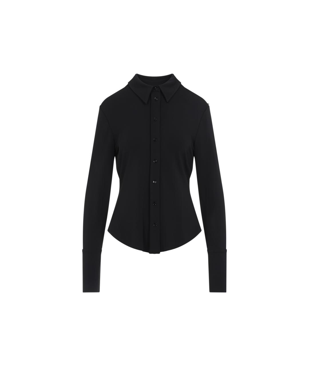 SPORTMAX Черная вискозная рубашка, фото 1