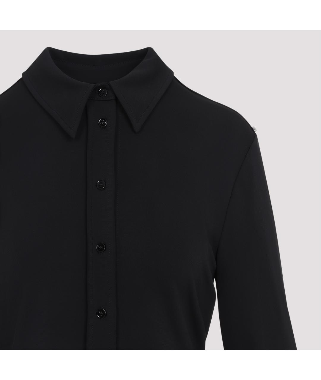 SPORTMAX Черная вискозная рубашка, фото 5