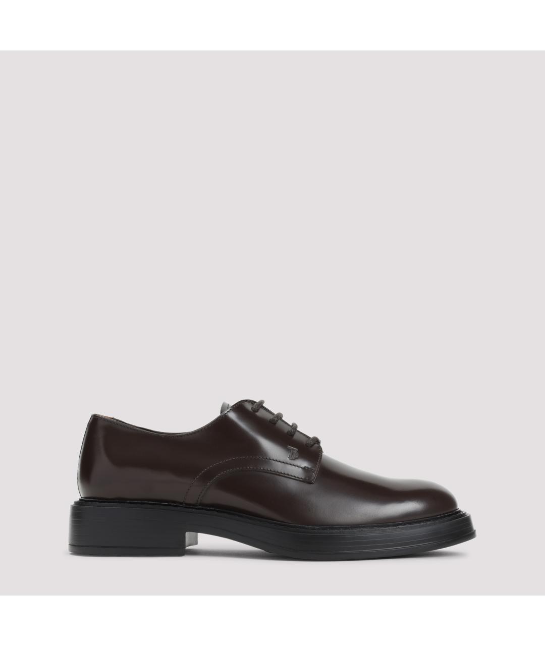 TOD'S Коричневые кожаные туфли, фото 2