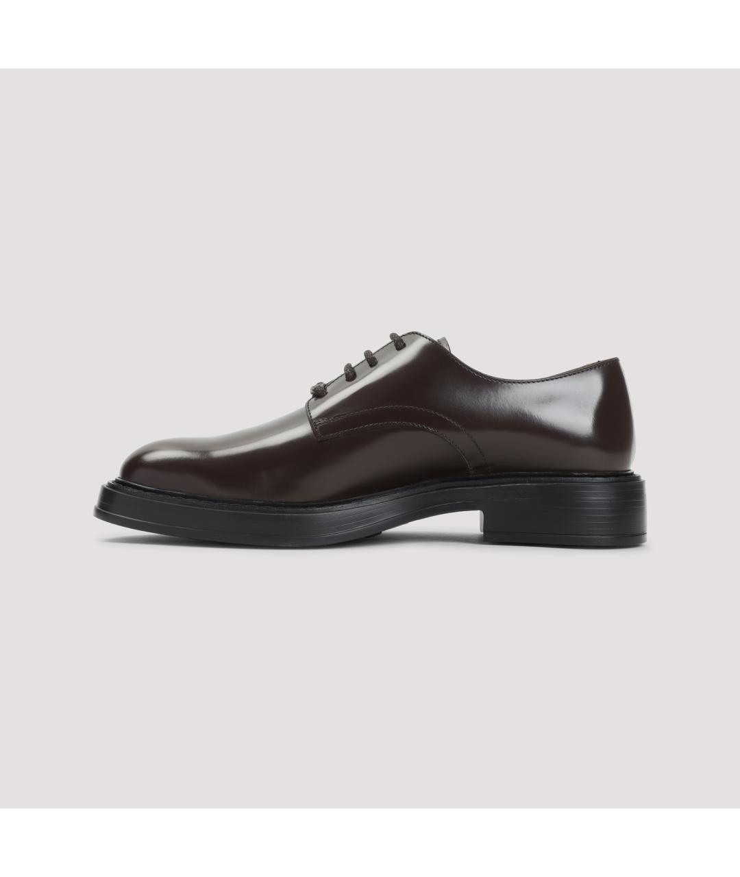 TOD'S Коричневые кожаные туфли, фото 4