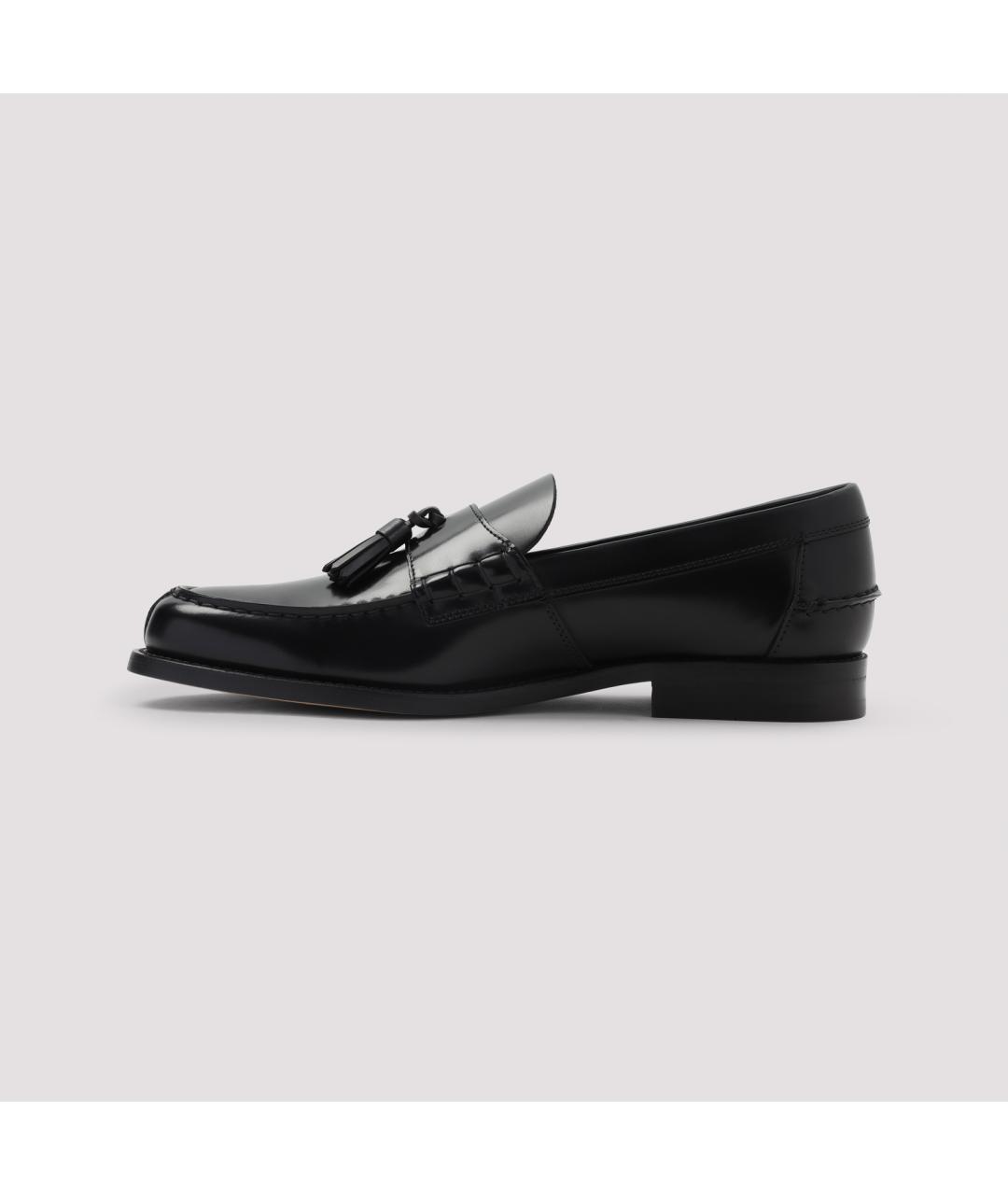 TOD'S Черные кожаные лоферы, фото 4