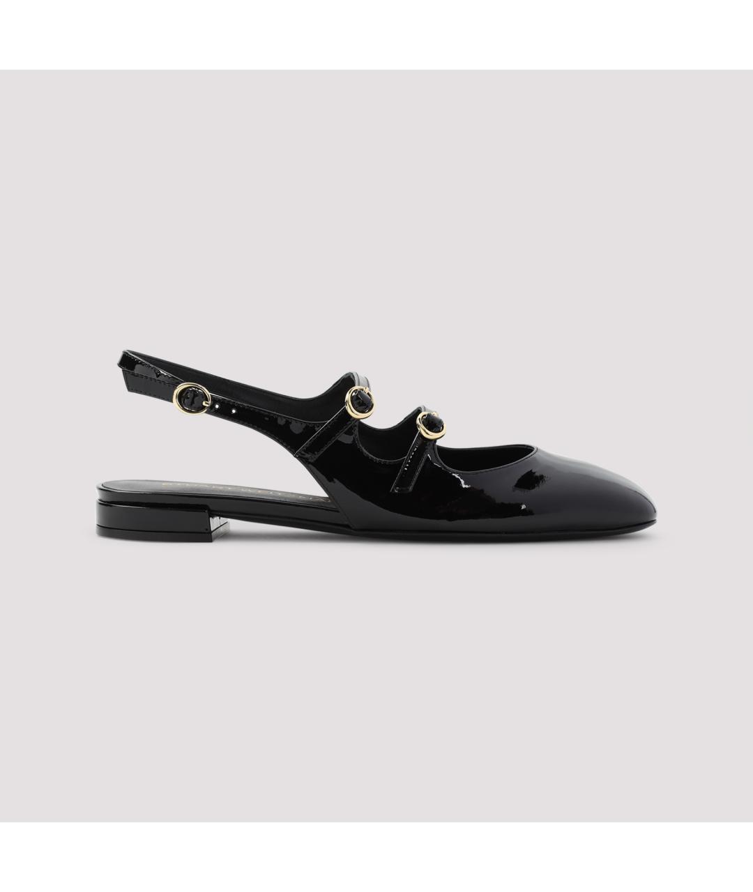 STUART WEITZMAN Черные балетки из лакированной кожи, фото 3