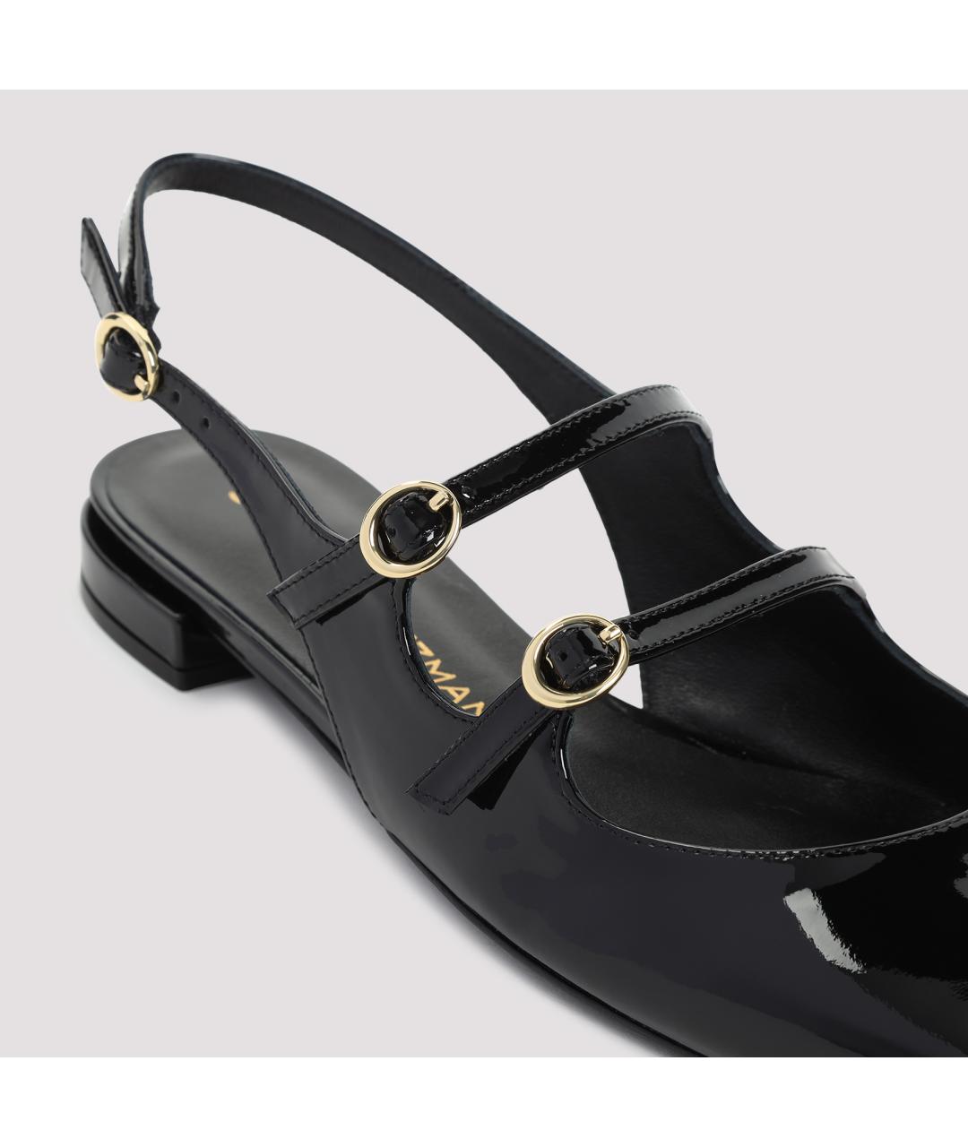 STUART WEITZMAN Черные балетки из лакированной кожи, фото 6