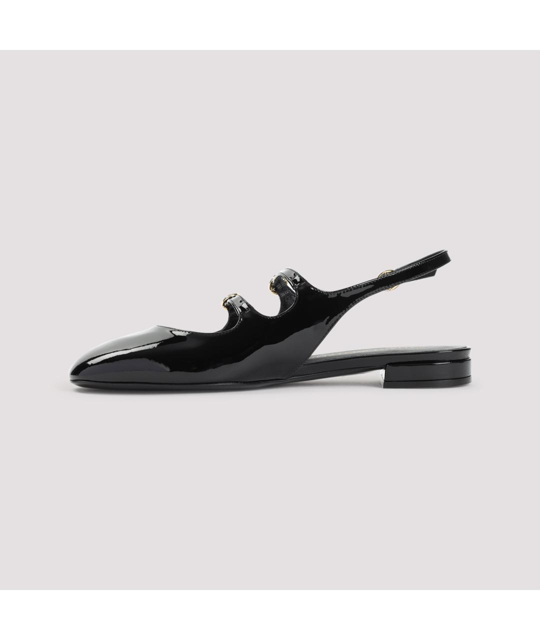 STUART WEITZMAN Черные балетки из лакированной кожи, фото 4