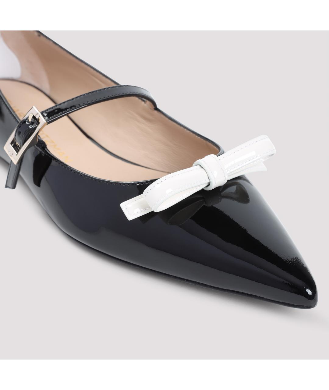 STUART WEITZMAN Черные балетки из лакированной кожи, фото 6