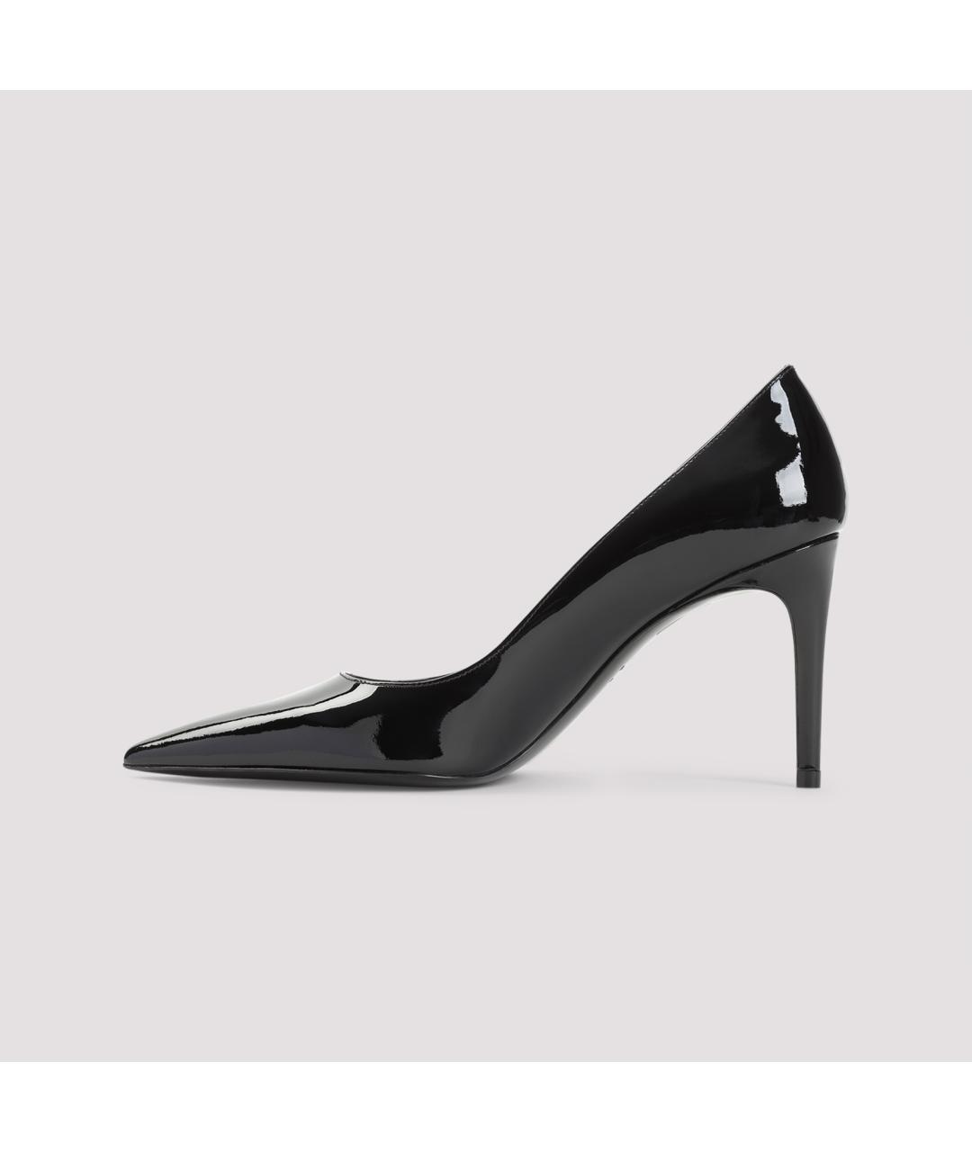 STUART WEITZMAN Черные туфли из лакированной кожи, фото 4