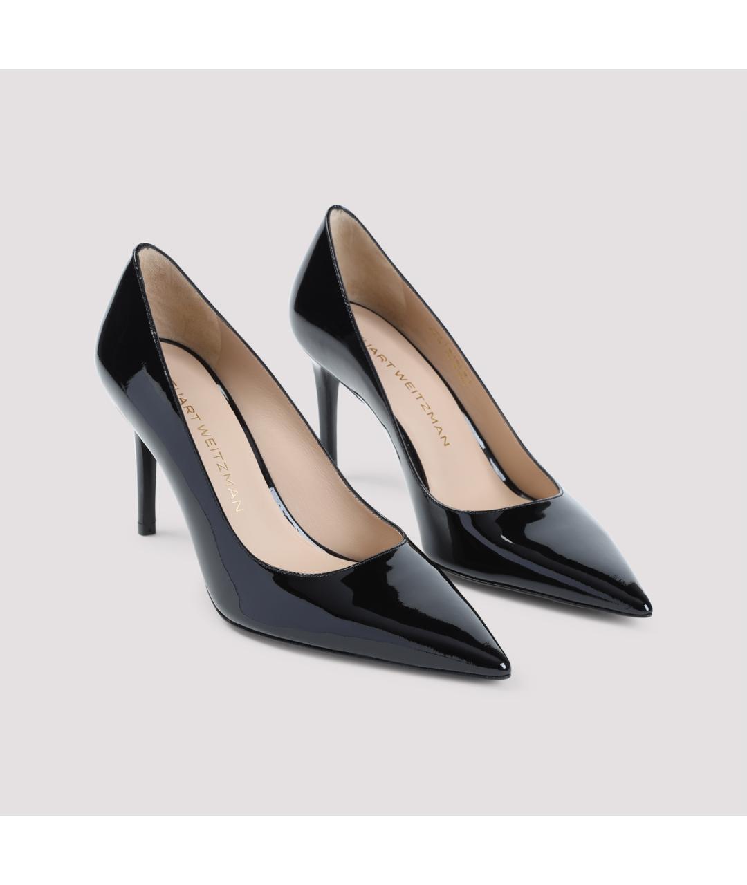 STUART WEITZMAN Черные туфли из лакированной кожи, фото 5
