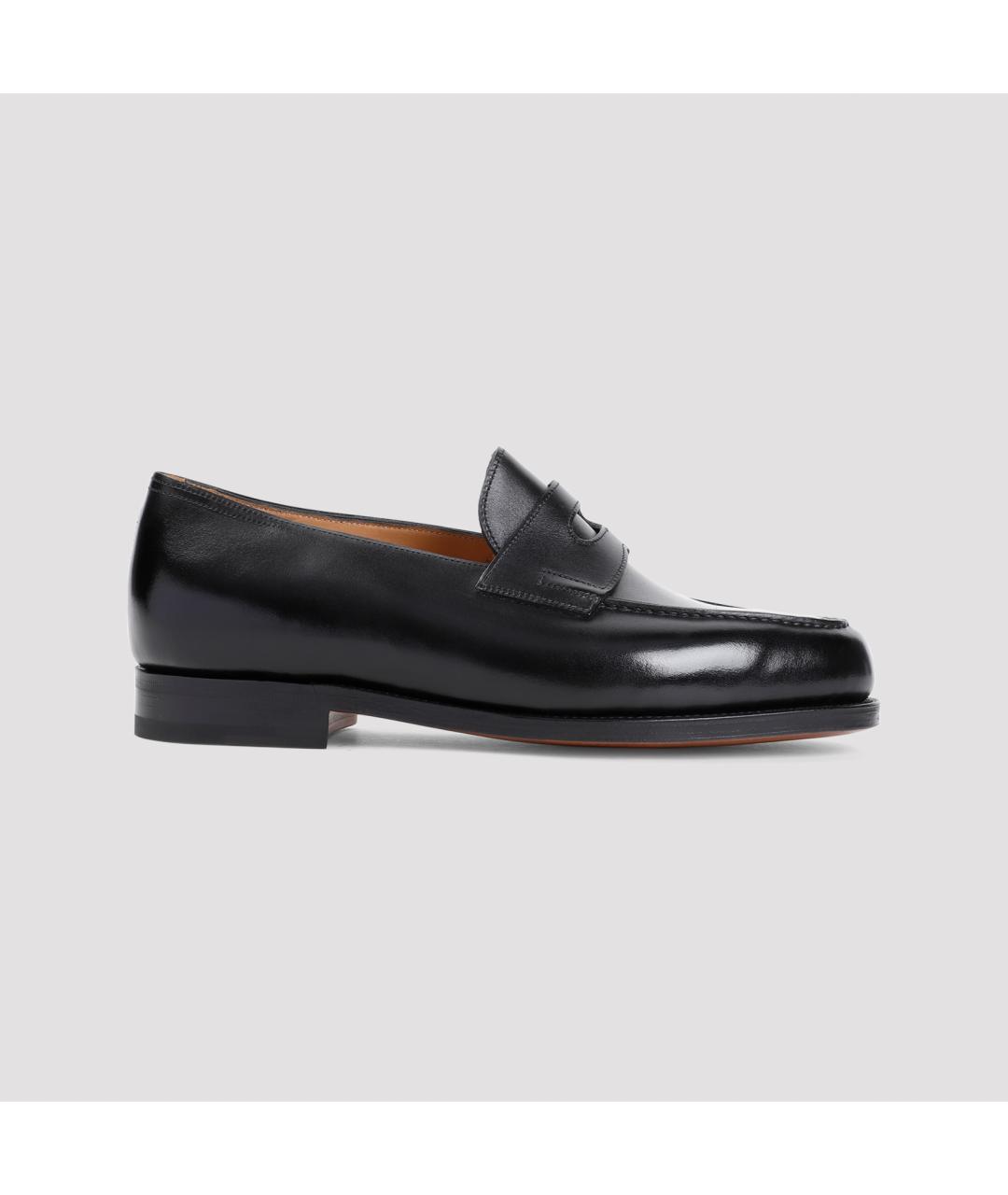 JOHN LOBB Черные кожаные лоферы, фото 3