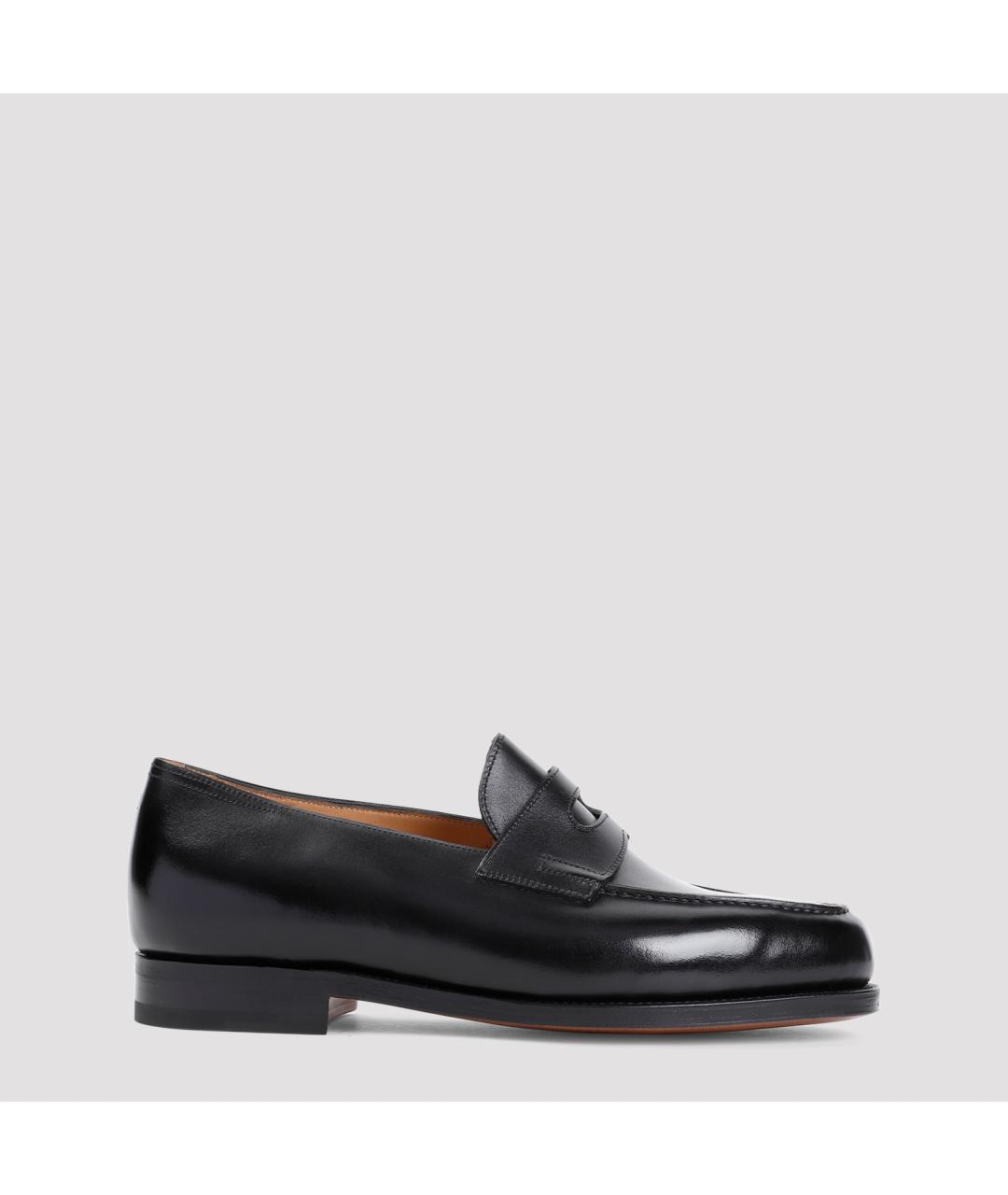 JOHN LOBB Черные кожаные лоферы, фото 2