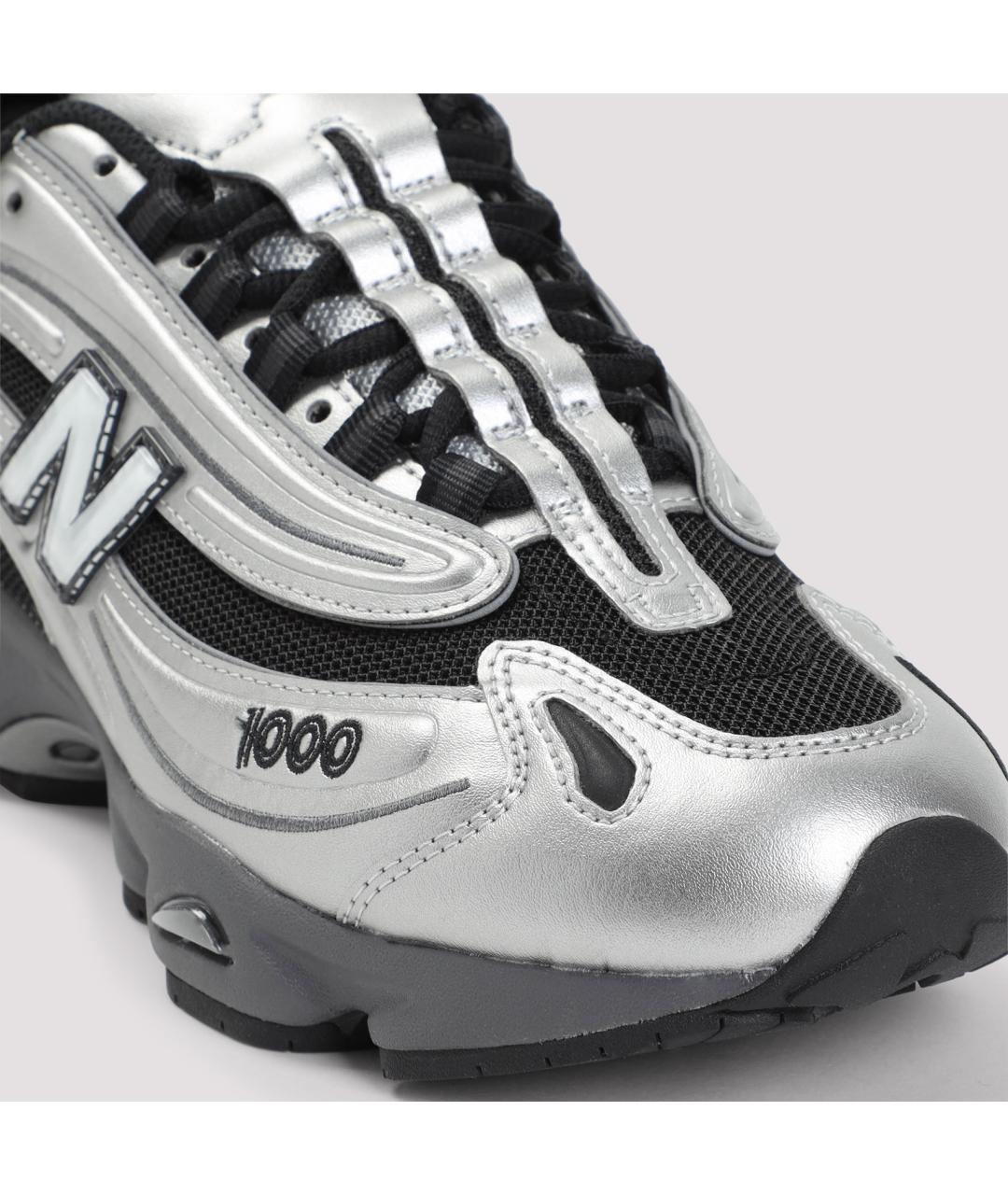 NEW BALANCE Серебряные кожаные низкие кроссовки / кеды, фото 6