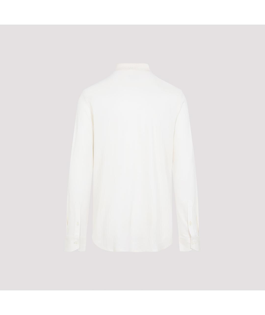 BRIONI Бежевая шелковая классическая рубашка, фото 4