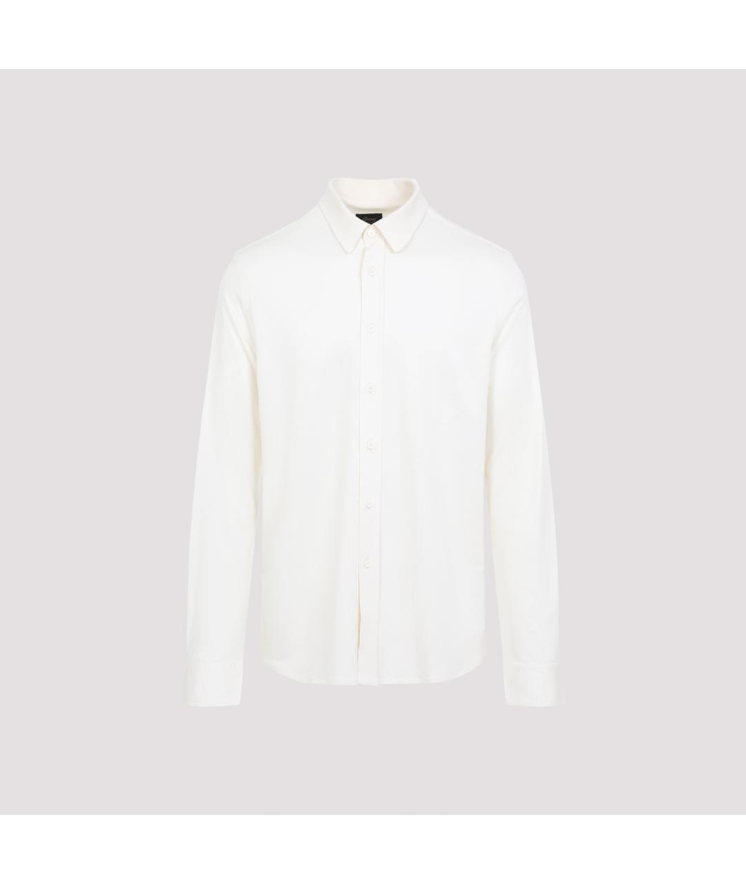 BRIONI Бежевая шелковая классическая рубашка, фото 3