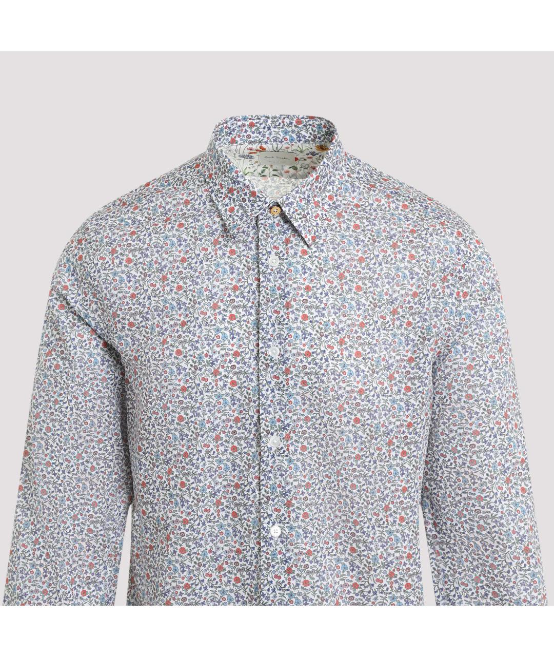 PAUL SMITH Голубая хлопковая кэжуал рубашка, фото 3