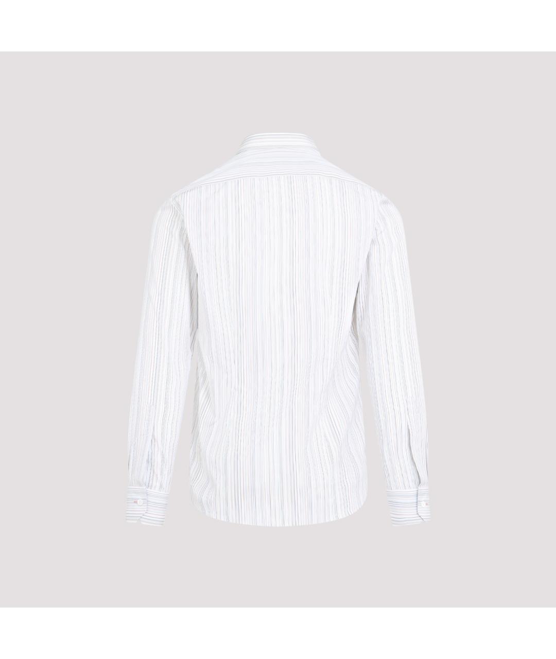 PAUL SMITH Белая хлопковая кэжуал рубашка, фото 4