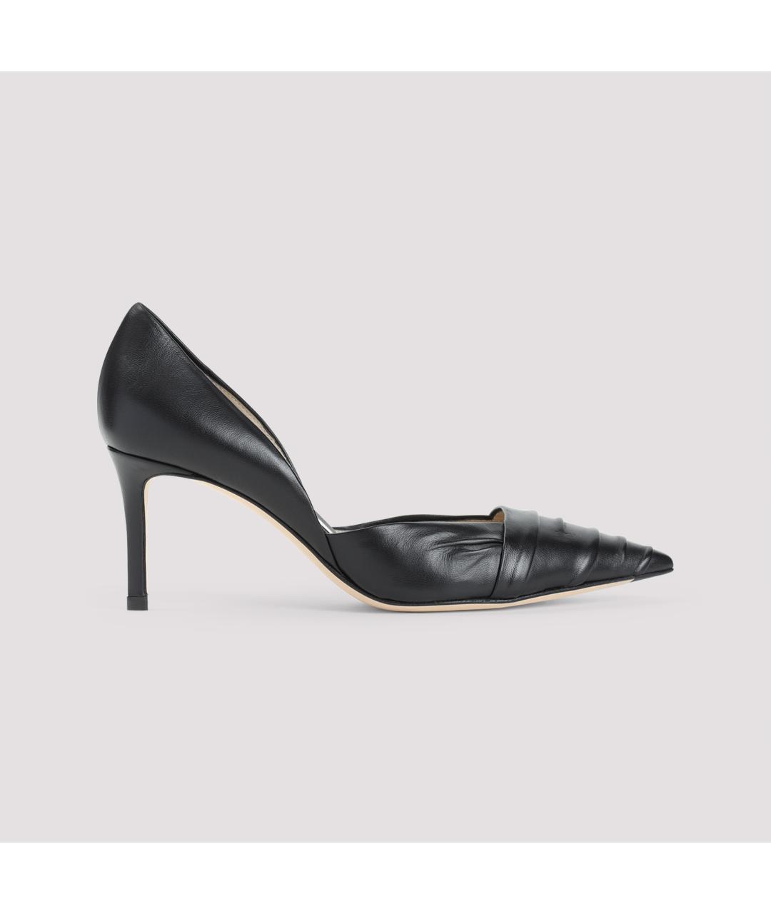 GIORGIO ARMANI Черные кожаные туфли, фото 3