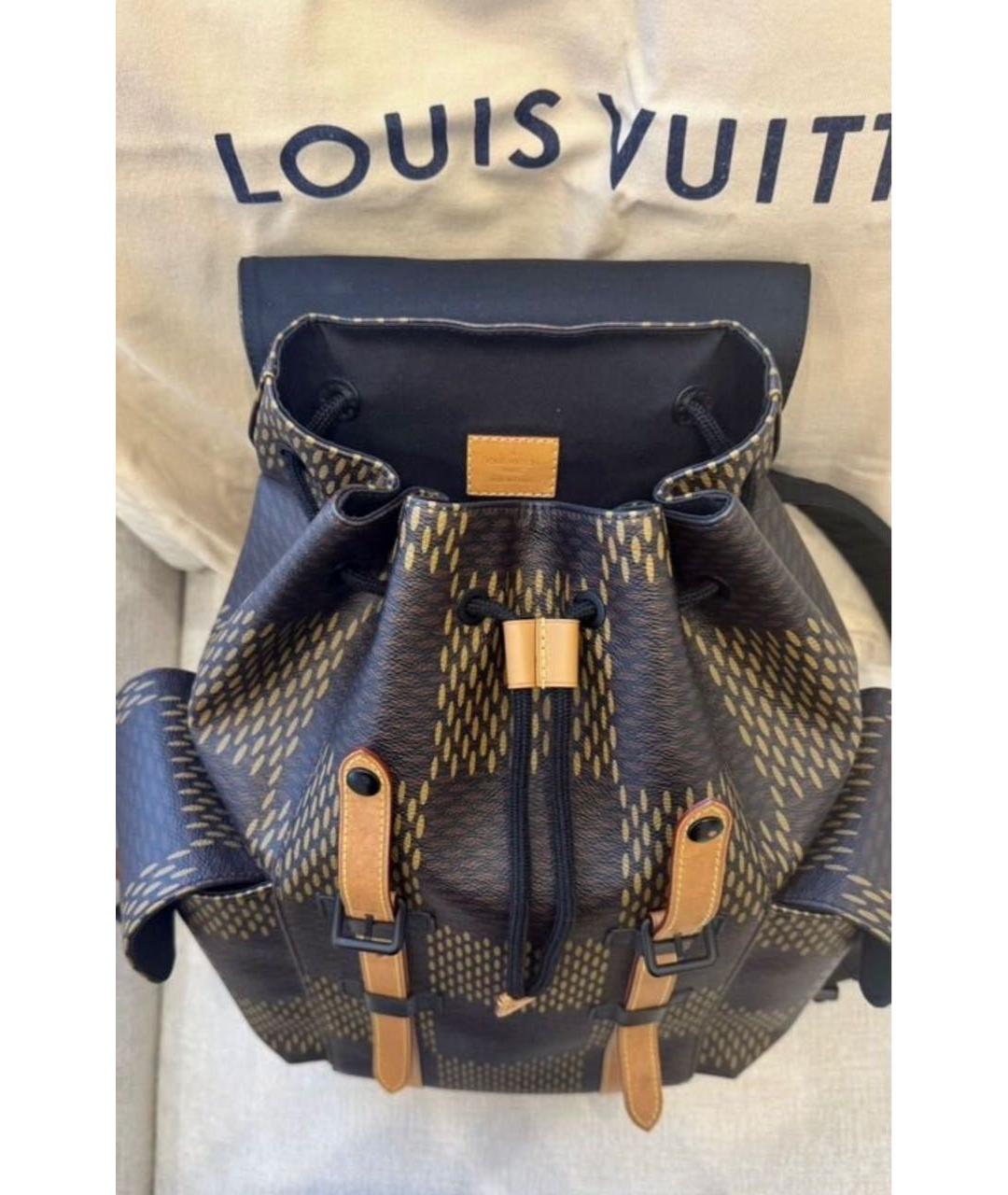 LOUIS VUITTON Коричневый рюкзак, фото 4