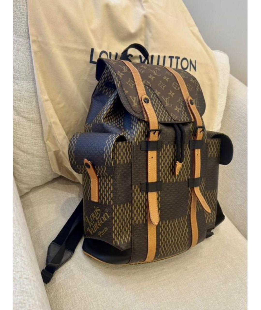 LOUIS VUITTON Коричневый рюкзак, фото 2