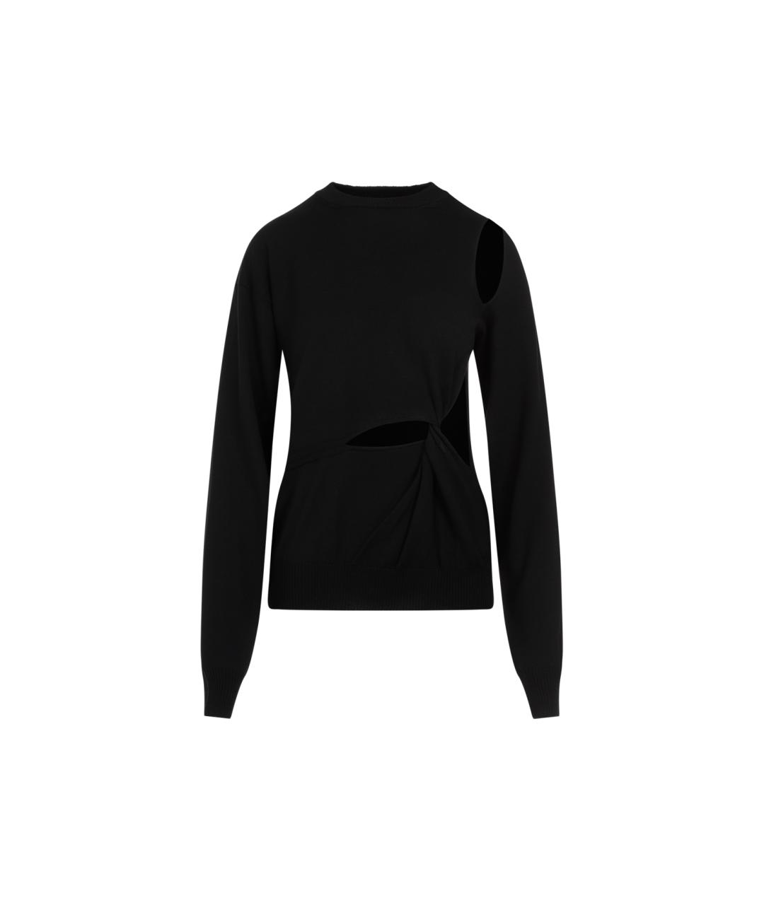 SPORTMAX Черный шерстяной джемпер / свитер, фото 1