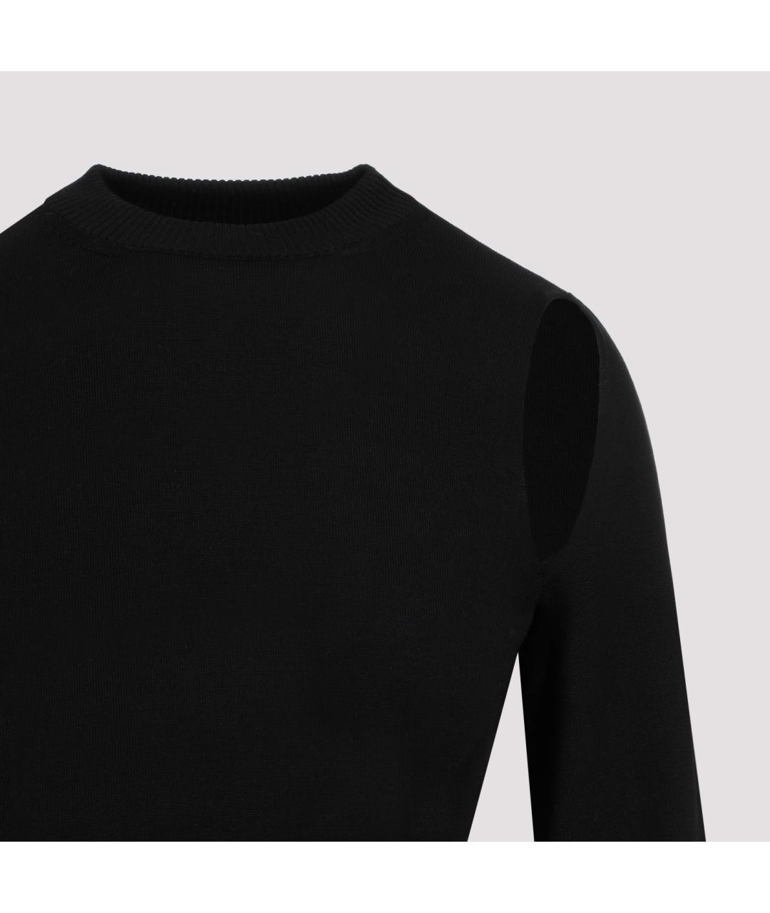 SPORTMAX Черный шерстяной джемпер / свитер, фото 5