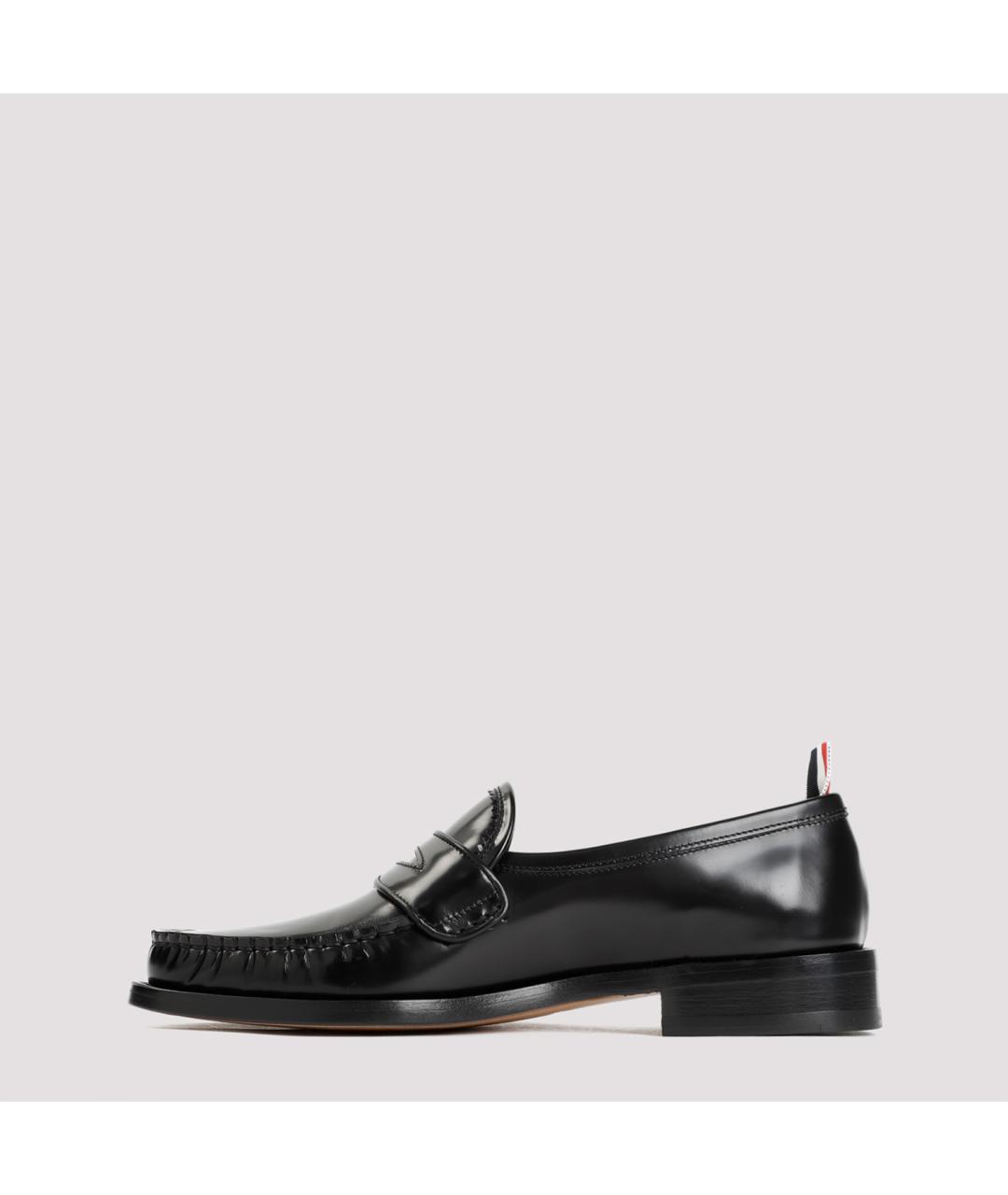 THOM BROWNE Черные кожаные лоферы, фото 4