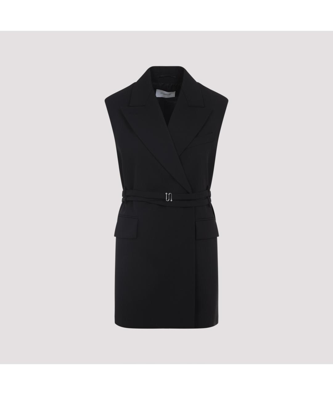 SPORTMAX Черный шерстяной жилет, фото 3