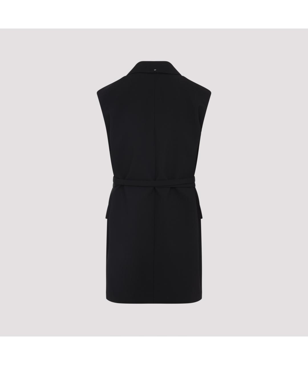 SPORTMAX Черный шерстяной жилет, фото 4