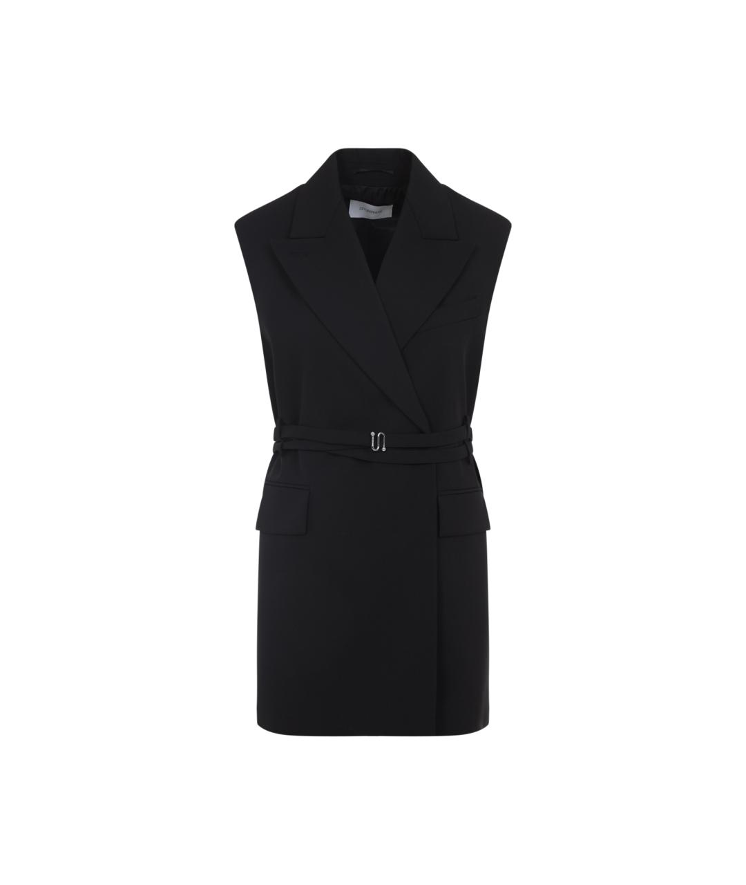 SPORTMAX Черный шерстяной жилет, фото 1