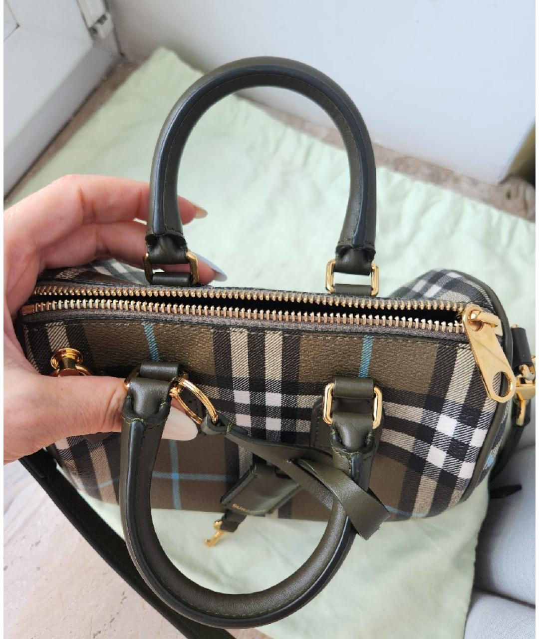 BURBERRY Кожаная сумка через плечо, фото 8