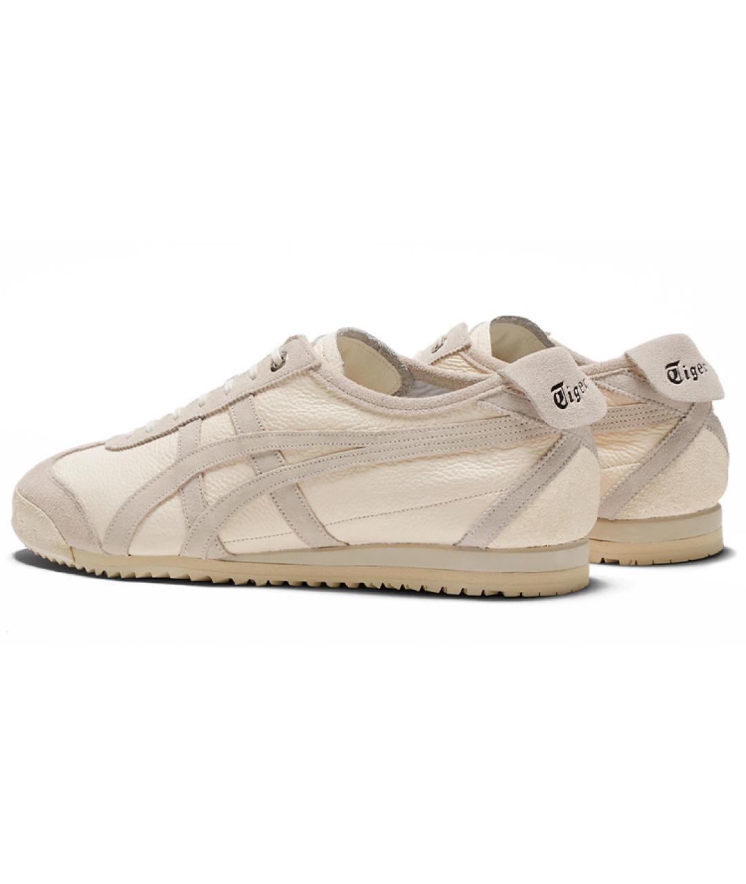 ONITSUKA TIGER Бежевые кожаные кеды, фото 4