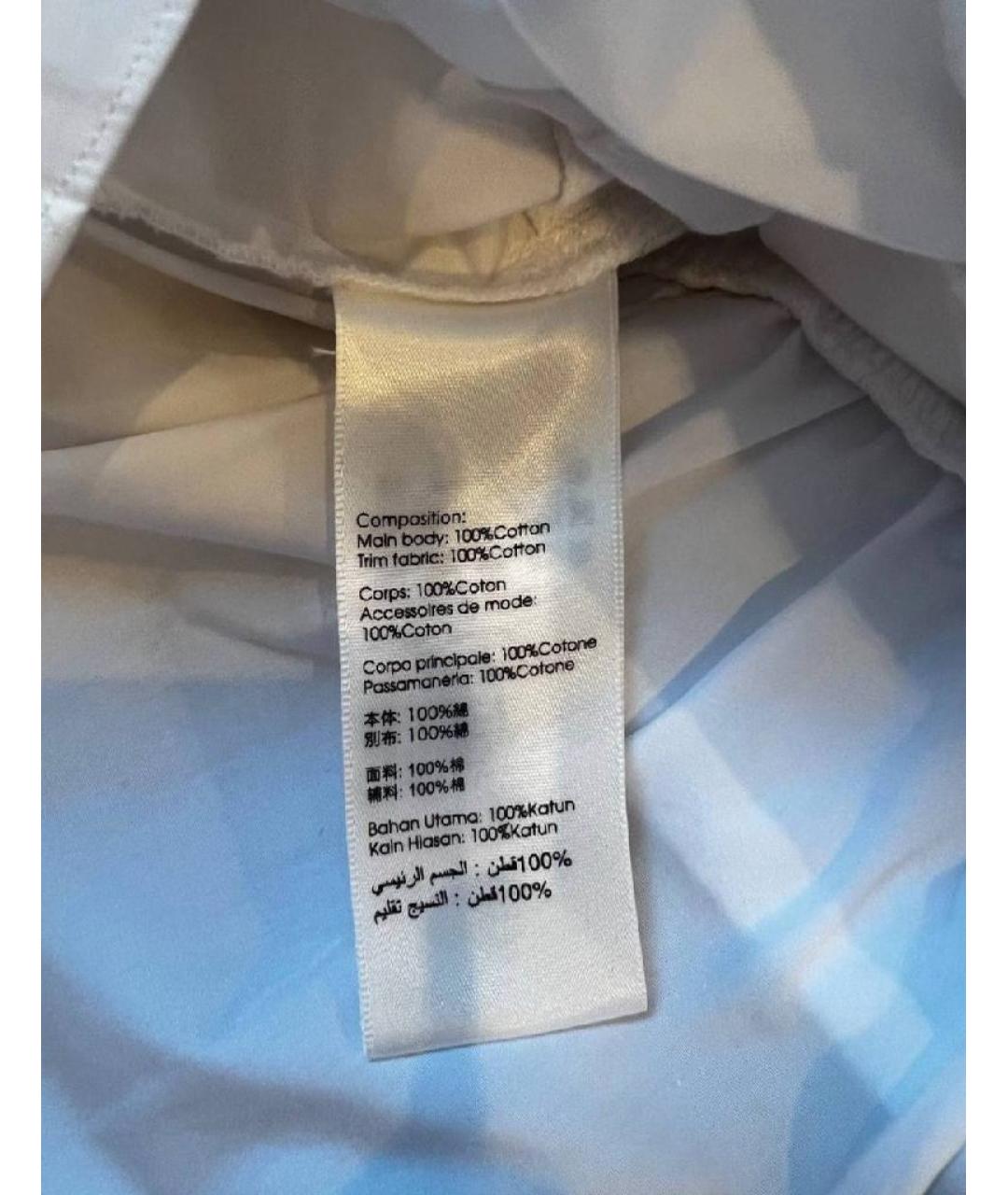 3.1 PHILLIP LIM Белая хлопковая блузы, фото 4