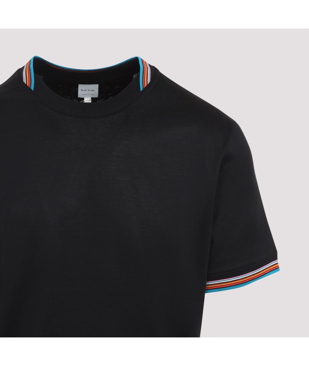 PAUL SMITH Черная хлопковая футболка, фото 2