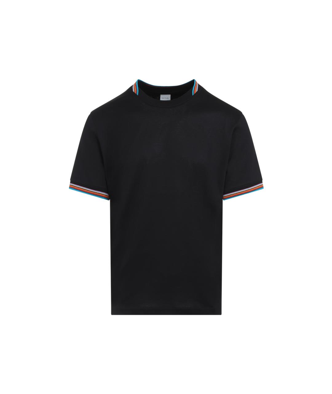 PAUL SMITH Черная хлопковая футболка, фото 1